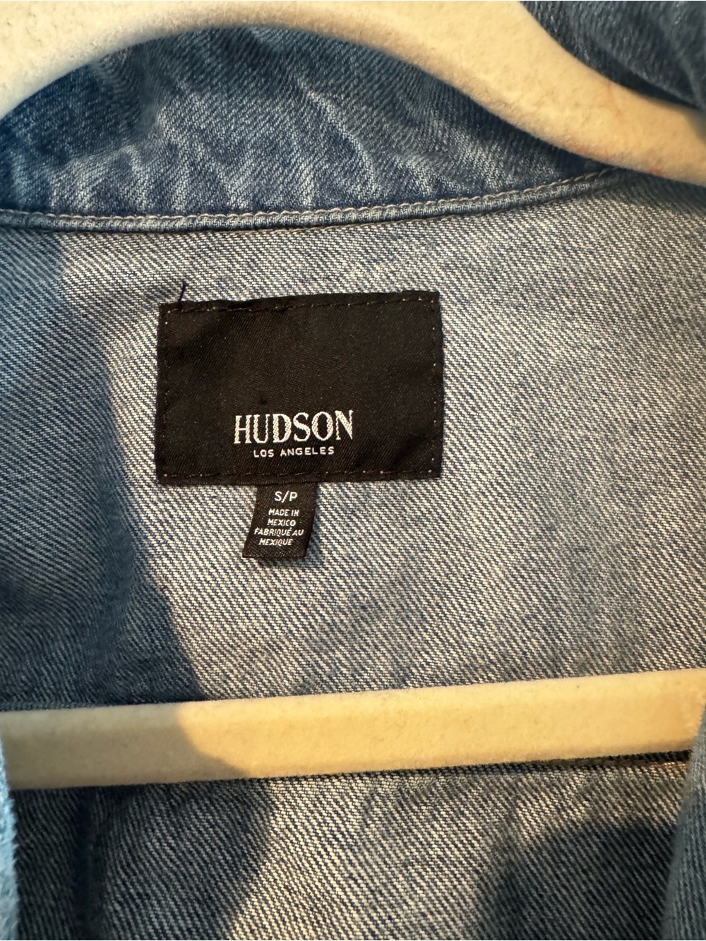 Hudson Medium Wash Distressed Denim Jacket - Size S - Picture 3 of 5